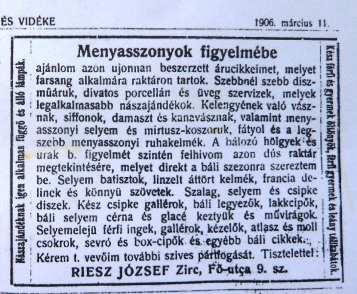 Fájl:Hirdetés 1906-ból.jpg
