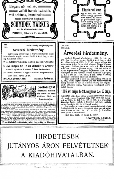 Fájl:Hirdetés 1905-ben.jpg
